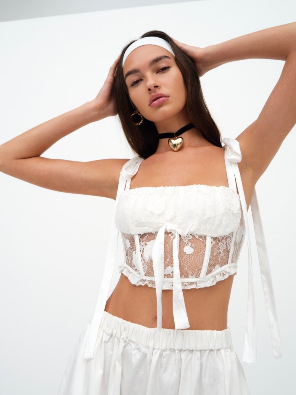 For Love & Lemons Cecily Top | White | XS | NWT